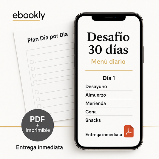 Desafio de 30 dias con menu diario - Ebookly